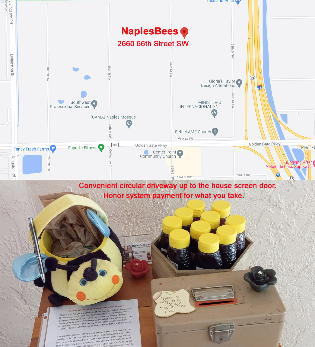 NaplesBees honey table location