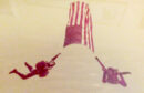 US Army photo of future beekeeper (right) on Flag Day jump near Aberdeen Proving Grounds airspace. Click for a larger view. US Army photo of future beekeeper celebrating Flag Day